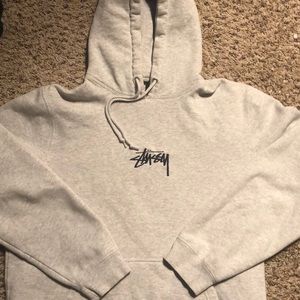 Embroidered Stussy hoodie